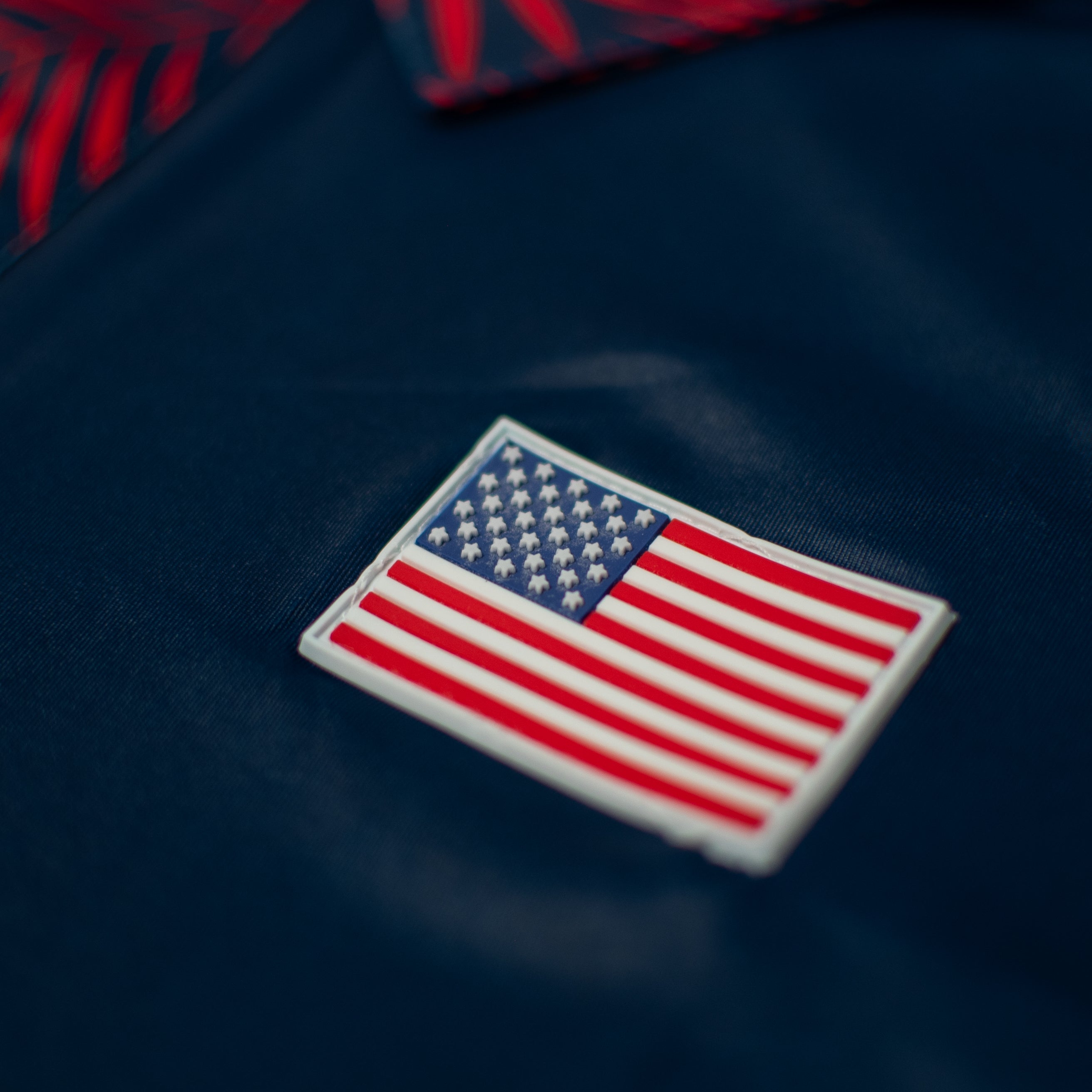 Performance Polo American Flag