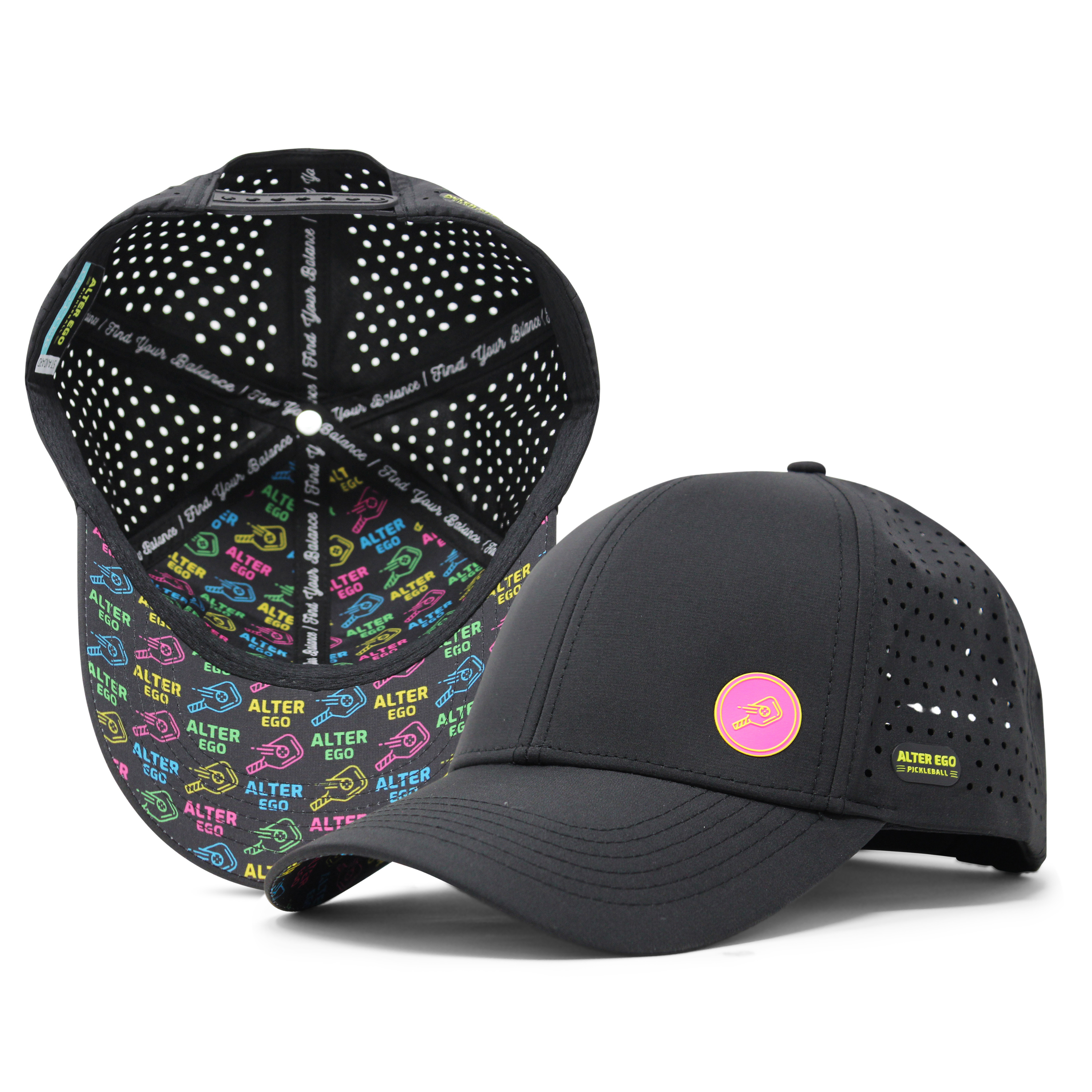 Trotter Splash Pickleball Black Neon