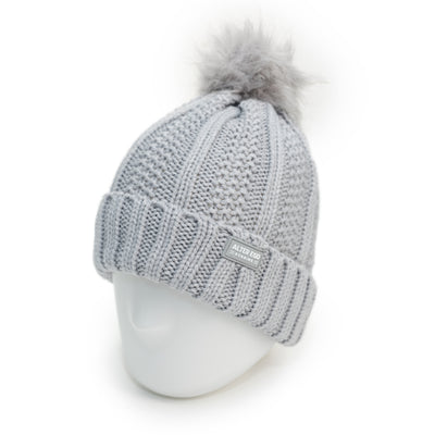 Snowbird Woven Beanie With Pom