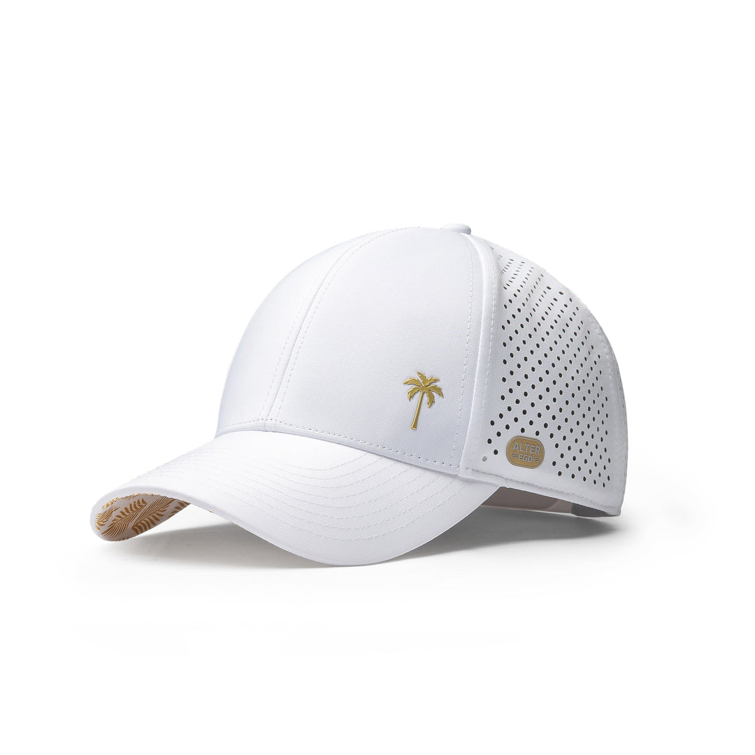 Trotter Splash White & Gold Royal Palm