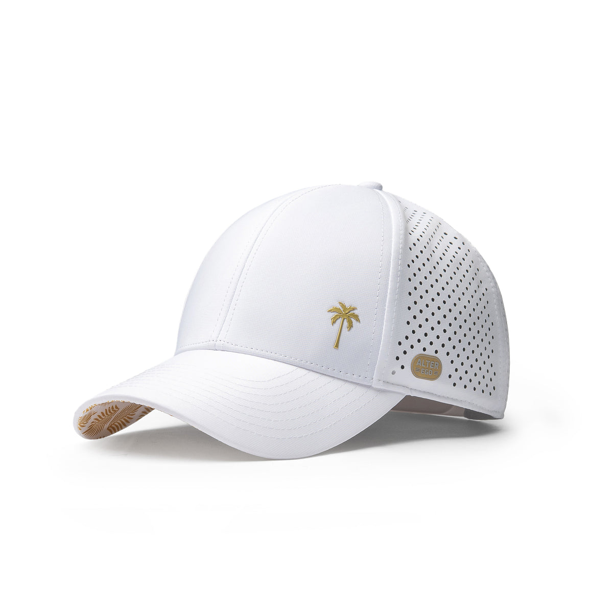 Trotter Splash White & Gold Royal Palm