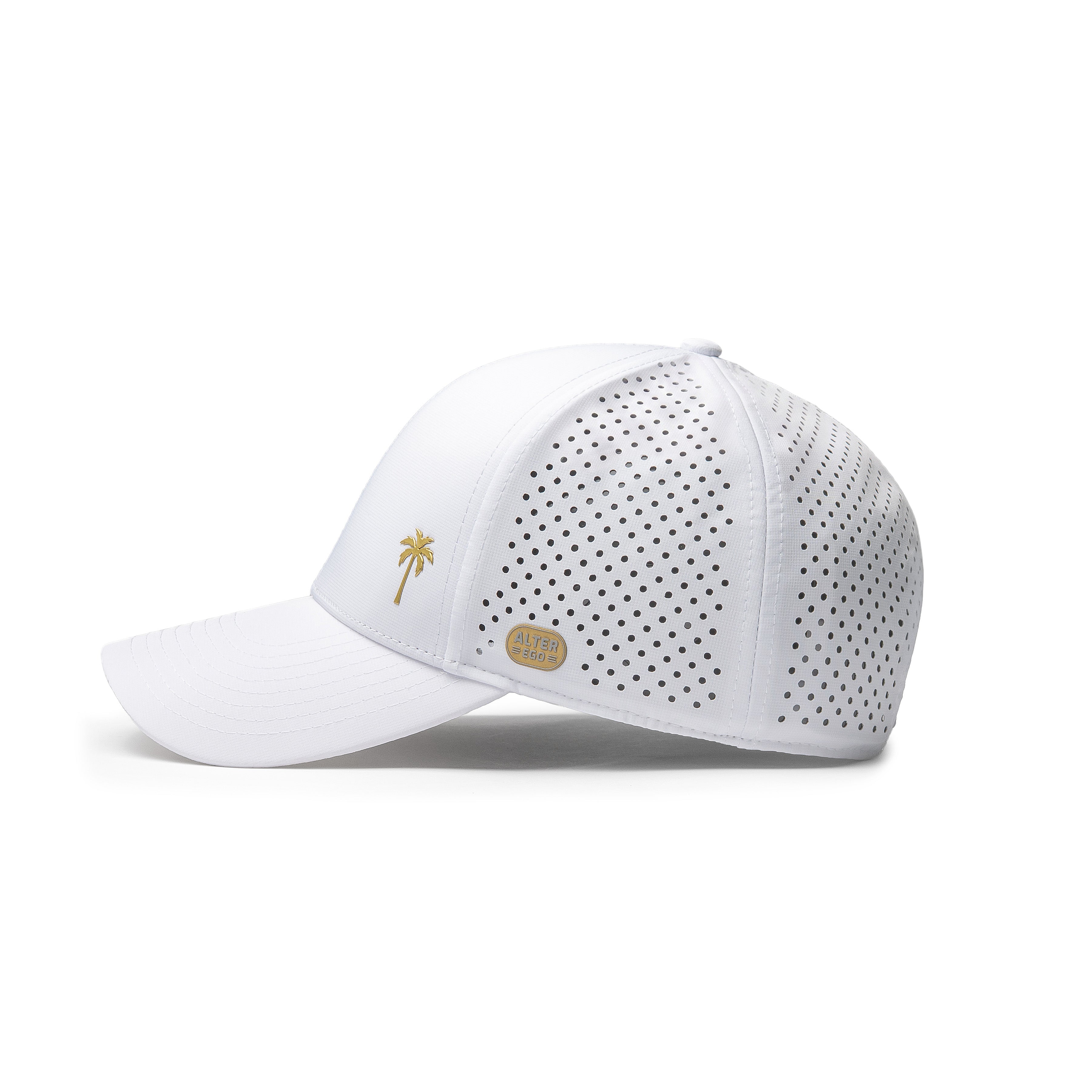 Trotter Splash White & Gold Royal Palm