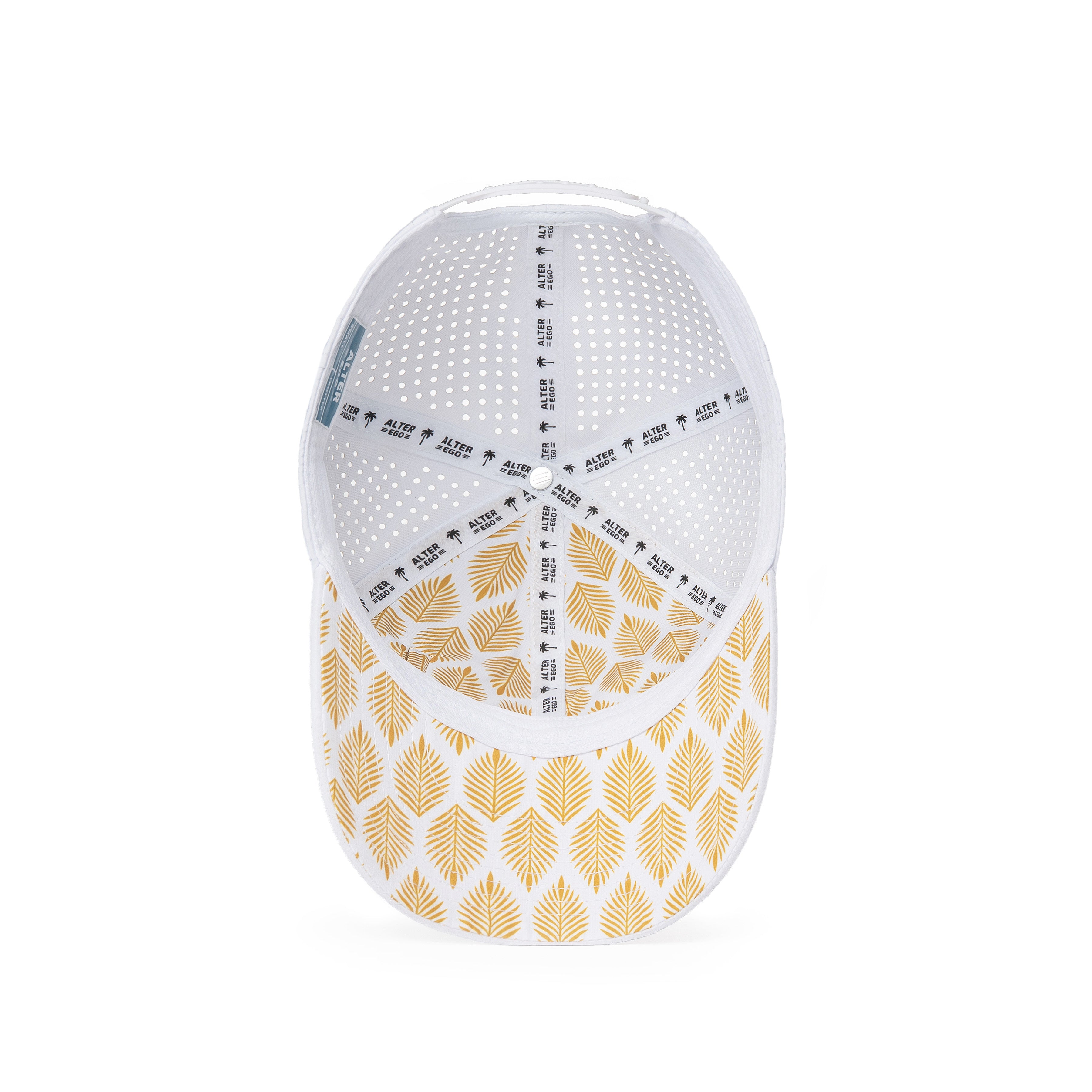 Trotter Splash White & Gold Royal Palm