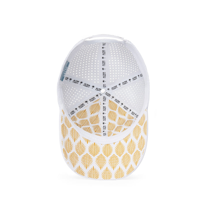 Trotter Splash White & Gold Royal Palm