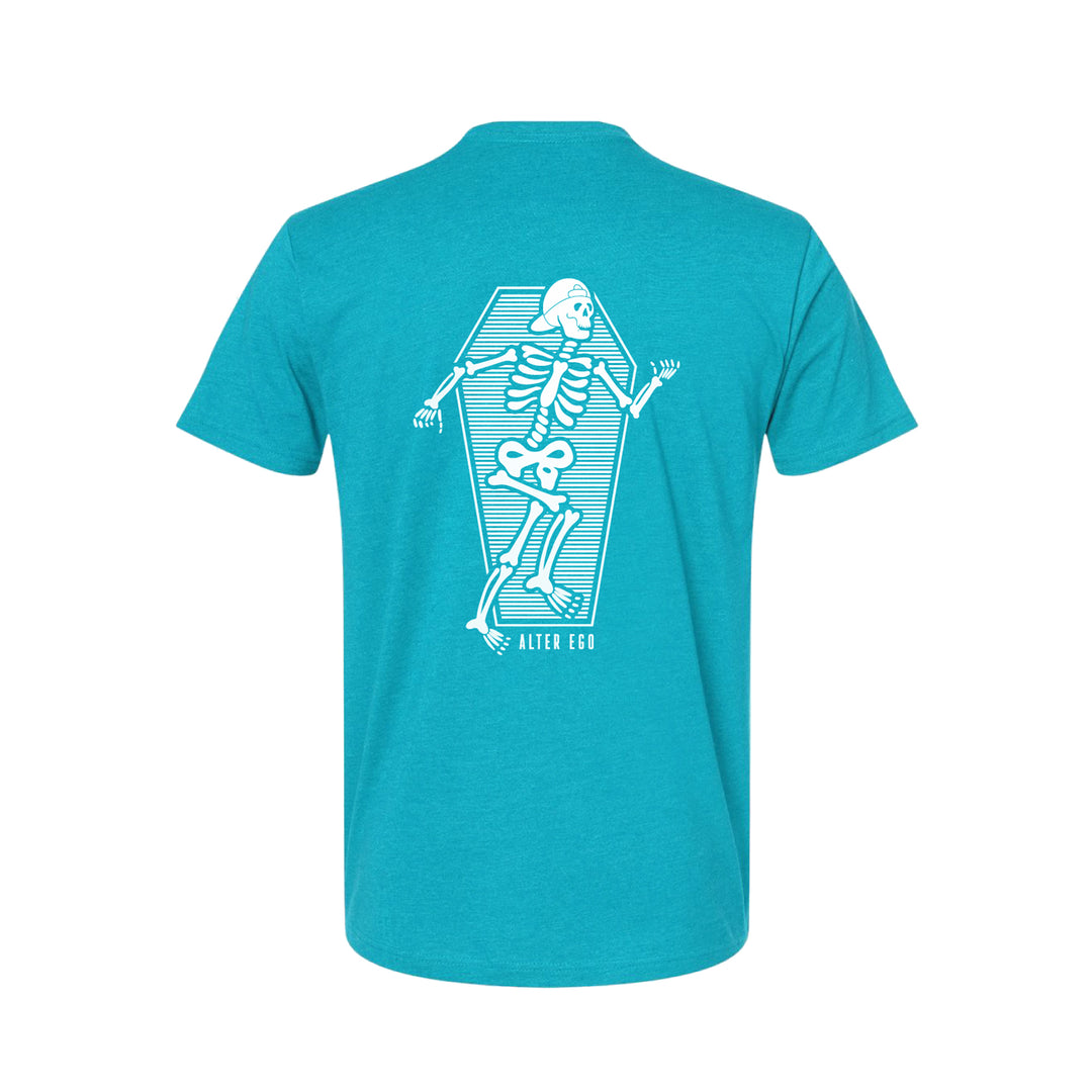Summer Skeleton Teal Tee