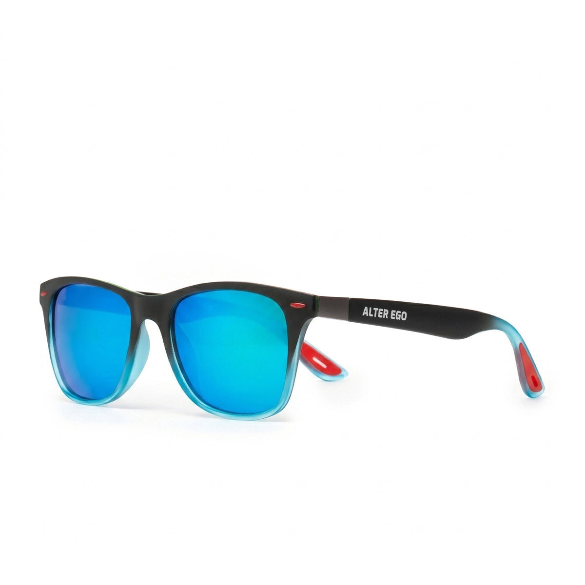 Polarized Running Sunglasses - Clear Interior | Matte Frame | Blue Polarized Lenses