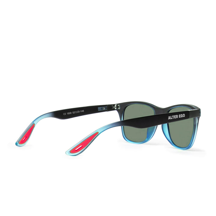 Polarized Running Sunglasses - Clear Interior | Matte Frame | Blue Polarized Lenses