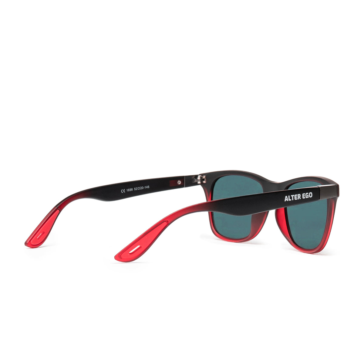Polarized Running Sunglasses - Clear Interior | Matte Frame | Red Polarized Lenses
