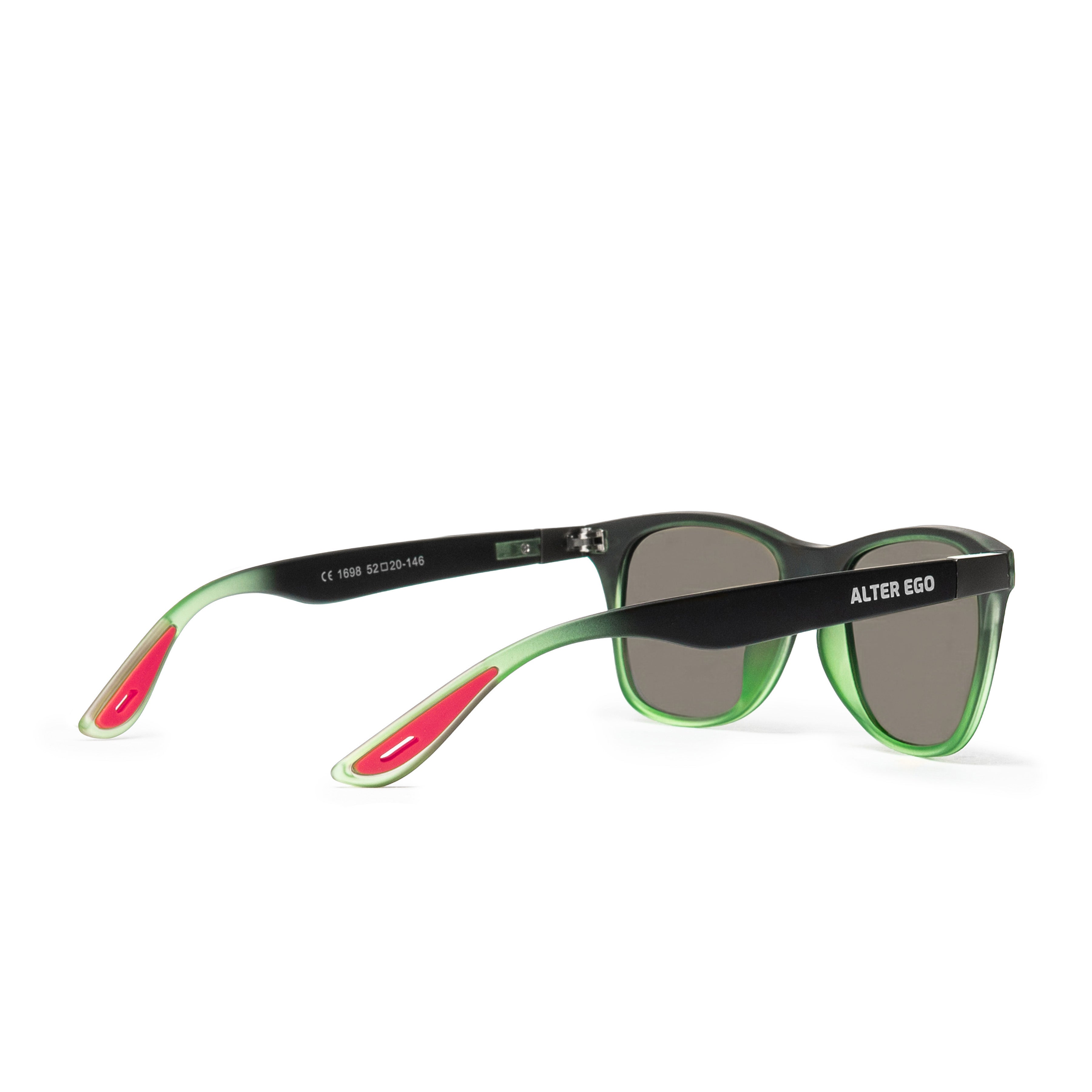 Polarized Running Sunglasses - Clear Interior | Matte Frame | Green Polarized Lenses