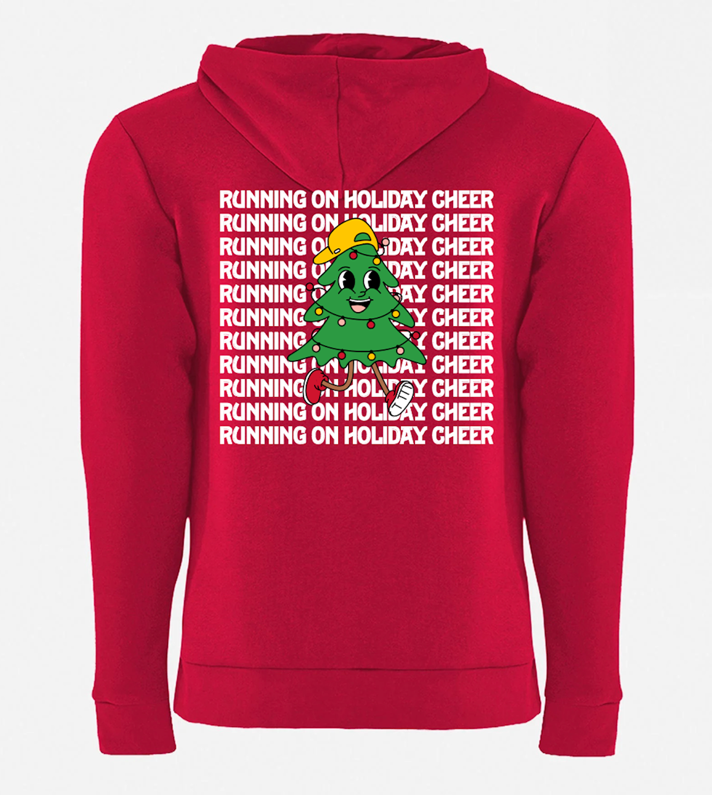 Holiday Hoodie Running Tree