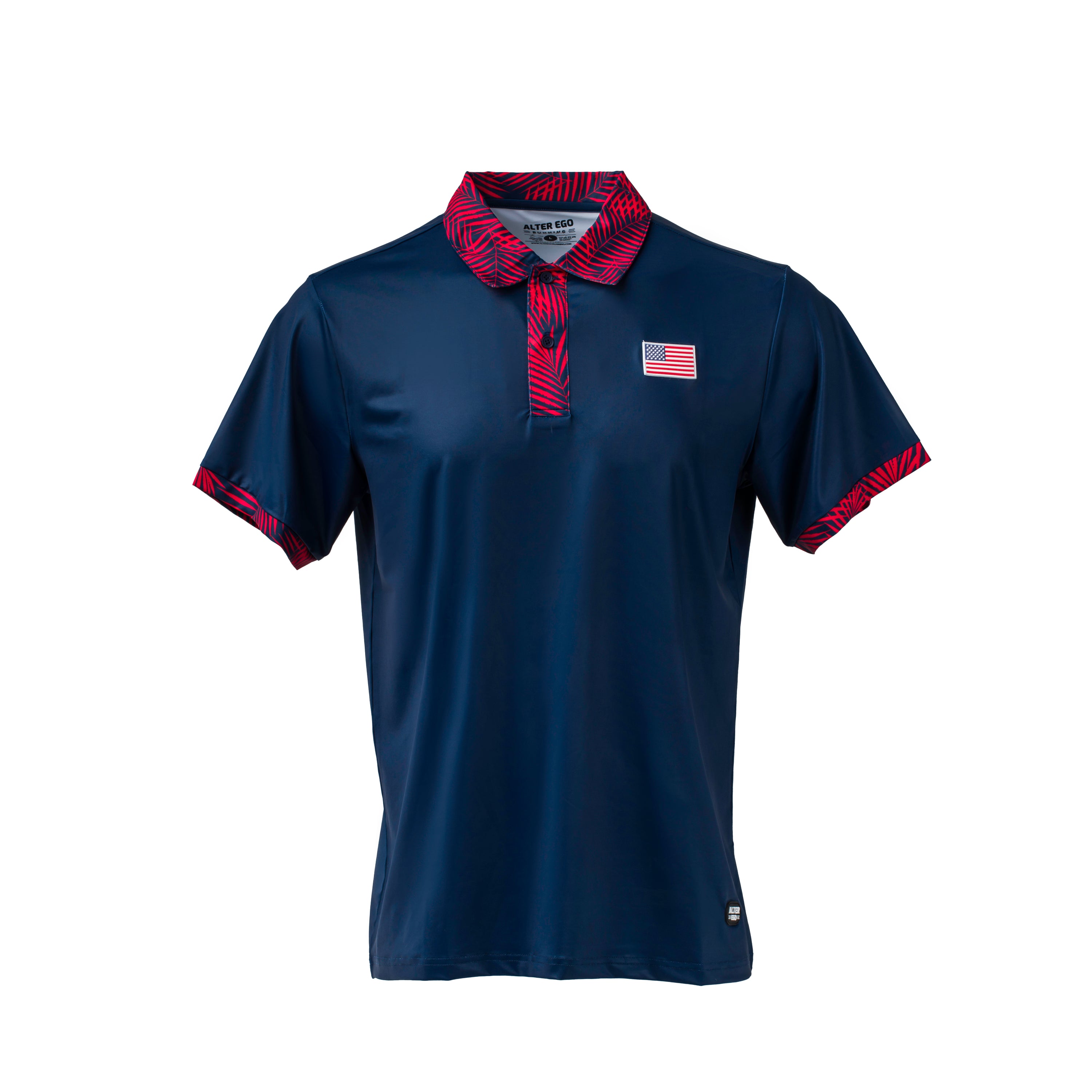 Performance Polo American Flag