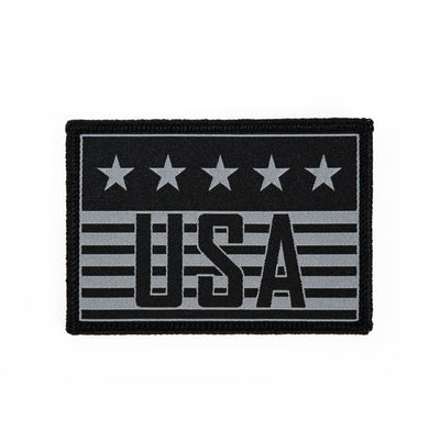 USA Black Woven Patch