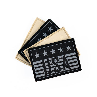 USA Black Woven Patch