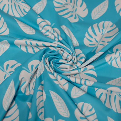 Performance Polo Palm Print Teal