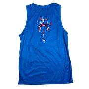 AER Technical Tank Top (Unisex) Extra Slim Fit - Blue and RWB Palm