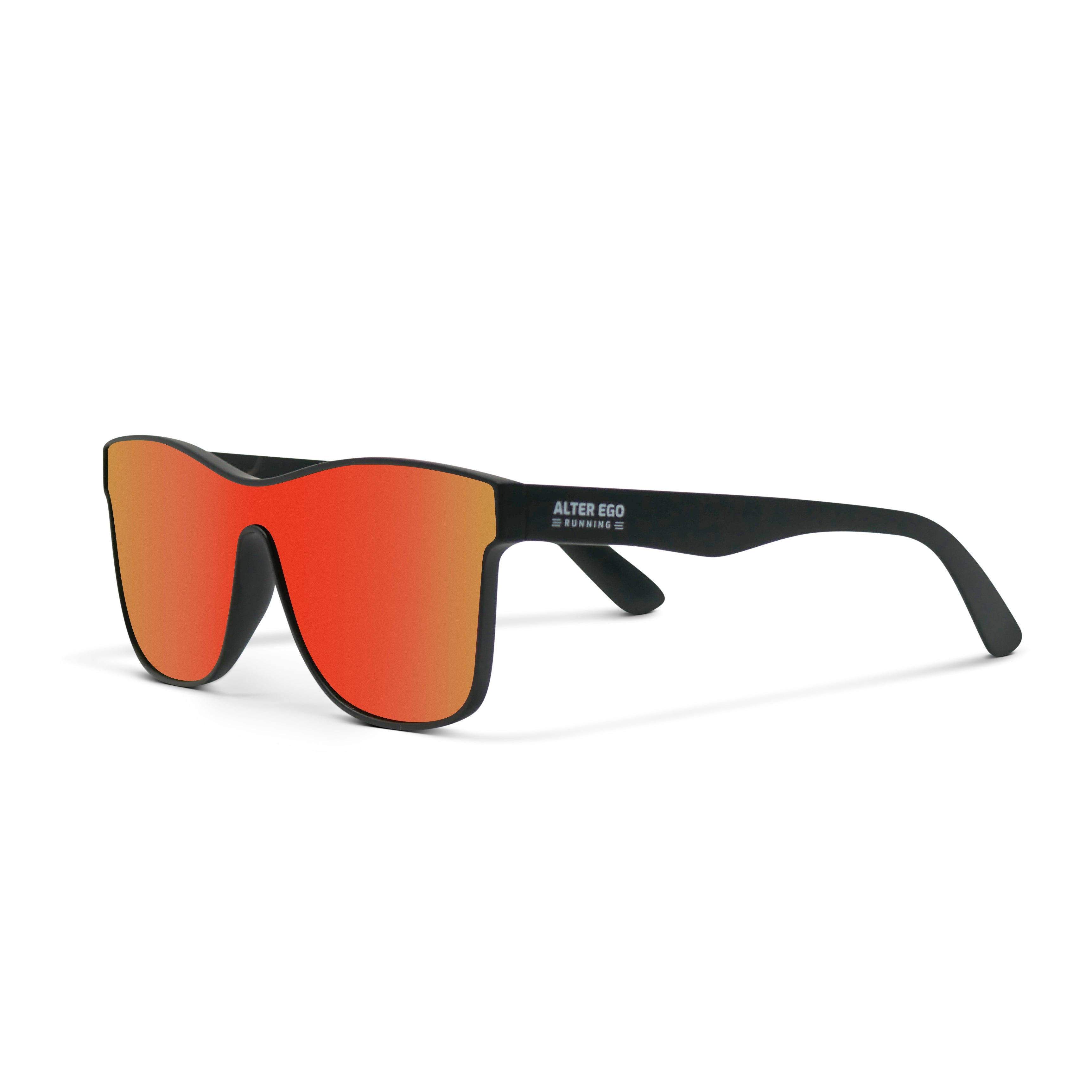 INFINITY - BLACK FRAME | MULTI COLORED PURLE/RED POLARIZED LENS