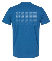 HEATHER COOL BLUE LOGO FADE (UNISEX) - (XS/S ONLY)