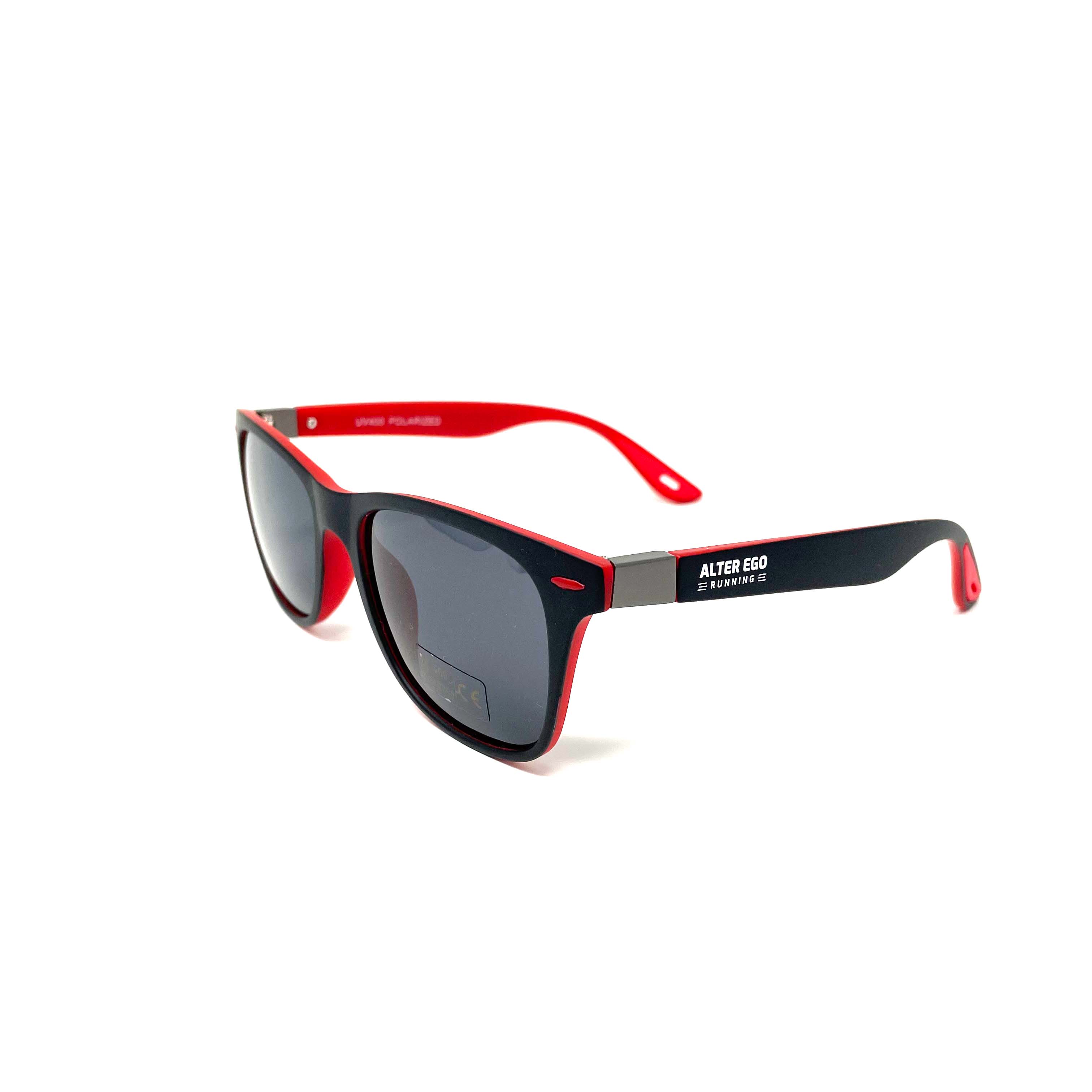 RUN Sunnies (Polarized) - Red Interior | High-Gloss Frame | Black Polarized Lenses